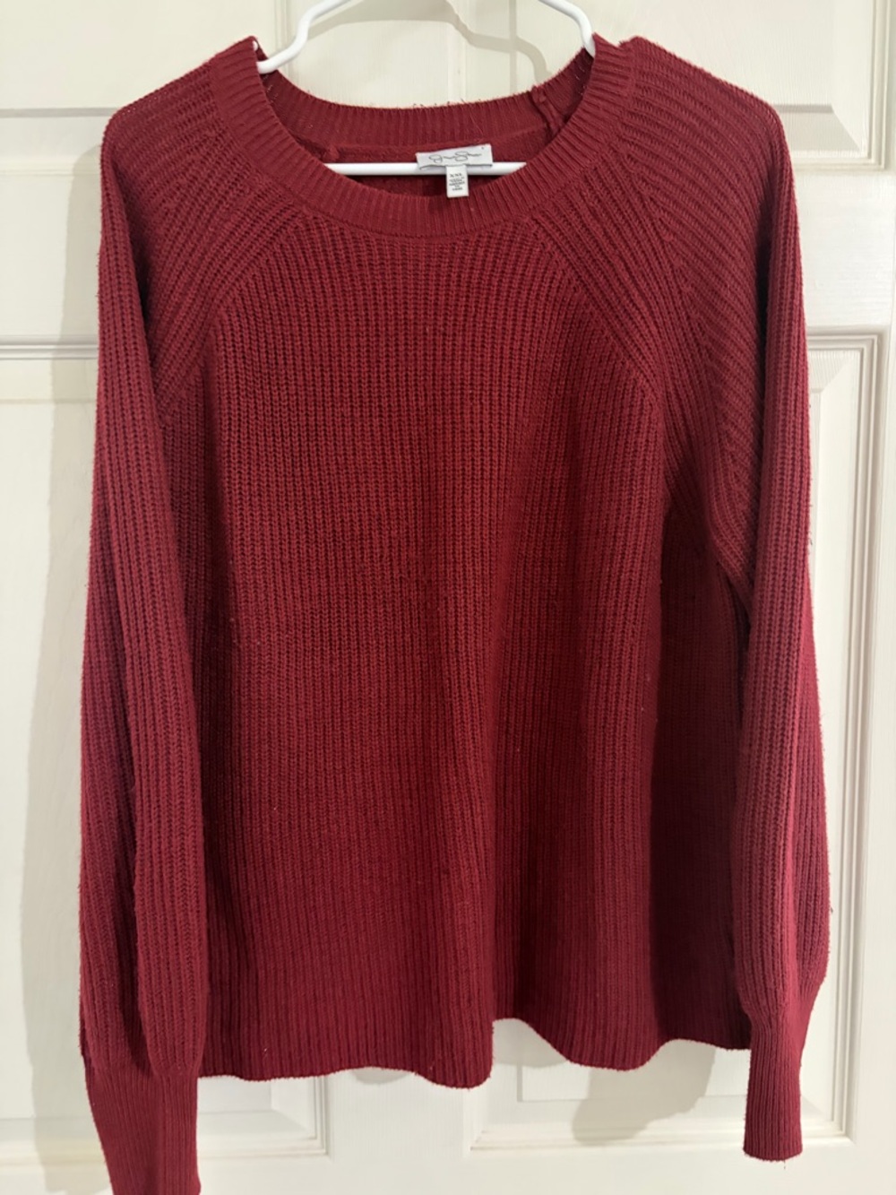 Jessica Simpson XXL Red Chunky Knit Sweater Cozy Pullover